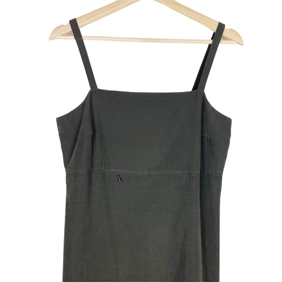 Patagonia Olive Green Sleeveless Dress Size 10 - Picture 3 of 9